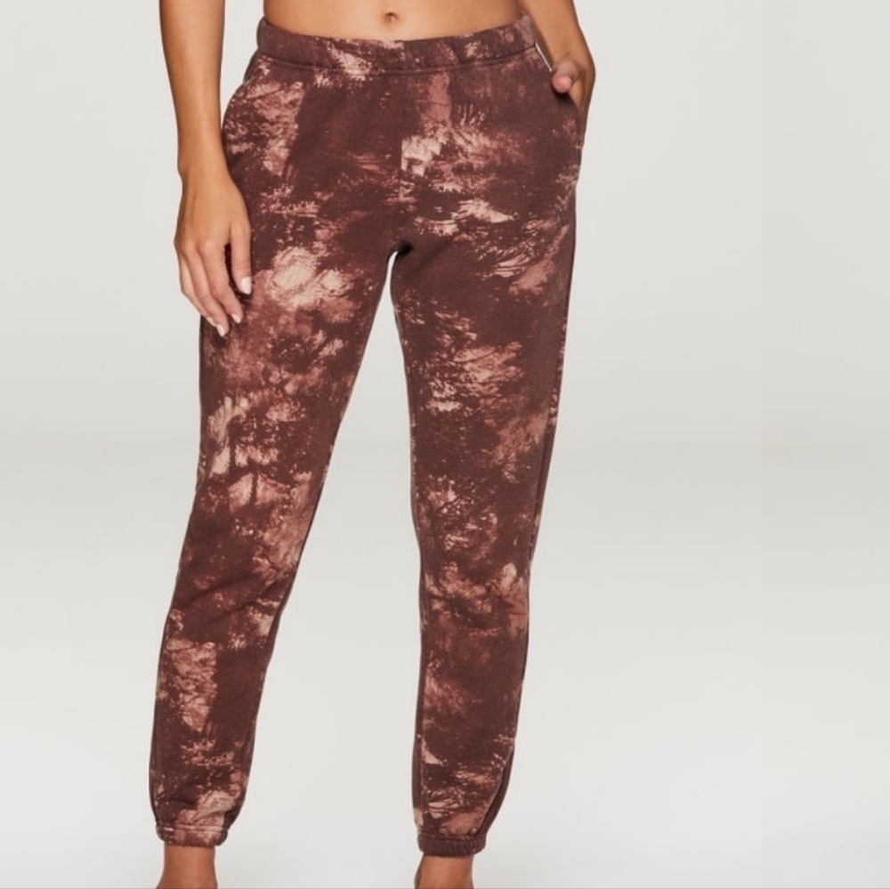 NWT Harmony and Balance Brown Camo Sweatpants Joggers Athleisure XL